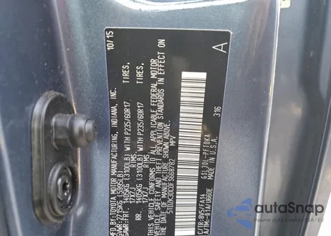 2015 Toyota Sienna z USA, uszkodzony, nr VIN 5TDZK3DC0FS668782